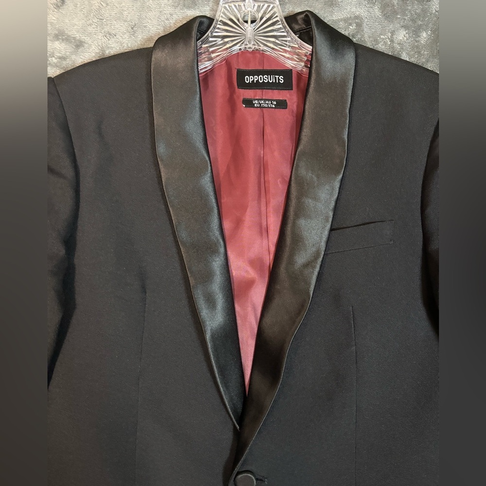 Boys Opposuits Black‎ Suit Jacket and Pants Set - Picture 3 of 12